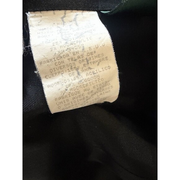 VTG Lauren Ralph Lauren Blazer Coat Worsted Wool Black Lined Faux Fur Collar Sz8 - Picture 7 of 9